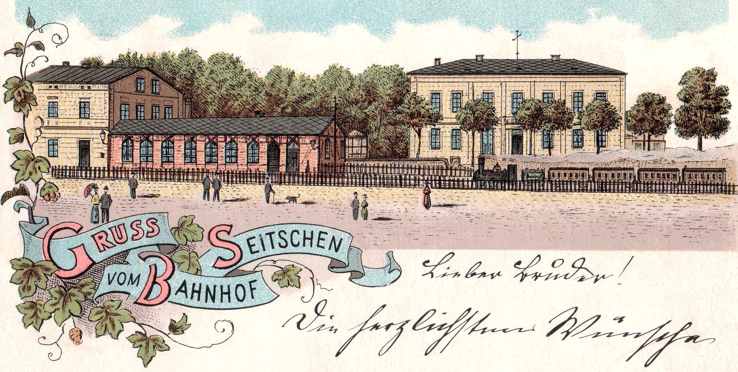 26 Seitschen Bahnhof 1901